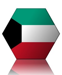 koxeit drapeau hexagone kuwait flag