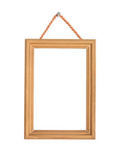 Wooden Frame Isolated On White