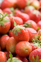 Ripe red strawberries