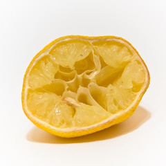Ugly squeezed lemon