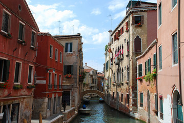 Fototapeta na wymiar Wenecja oraz kanał