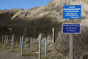 Hinweisschild für Radler