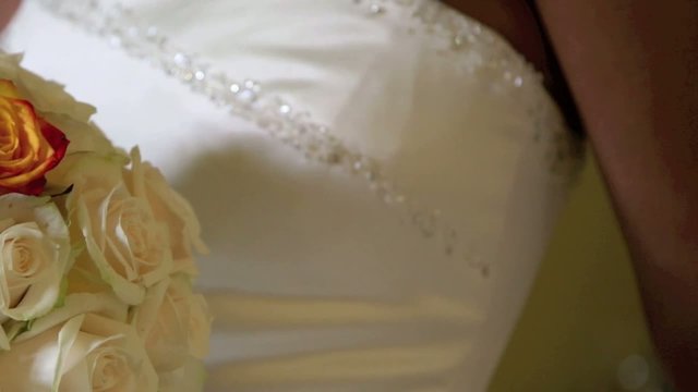 Braut mit Brautstrauss