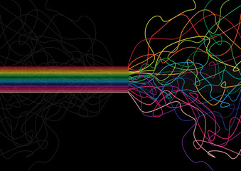 Vector colorful stripe background
