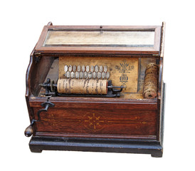 Ancient boombox with clipping path