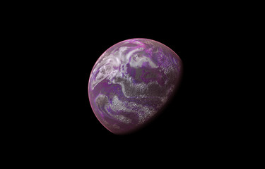 Abstract Purple Planet