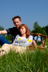 Fototapeta premium Couple love nature