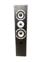 One speaker isolated on the white background