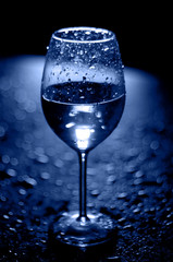 WATER in glass. clean. fresh. cold.