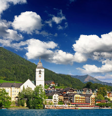 The beautiful St. Wolfgang in Lake district