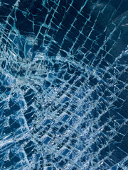 Car glass the broken