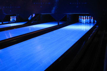 Fototapeta premium Bowling-Bahn