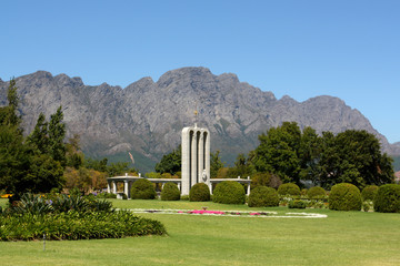 French Huguenot monument Franschhoek, South Africa
