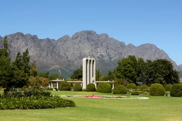 Cercles muraux Afrique du Sud French Huguenot monument Franschhoek, South Africa