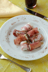 Salumi al formaggio caprino - Antipasti del veneto