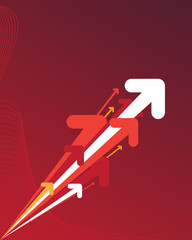 Red abstract background with place for your text