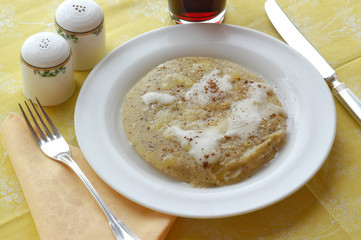 Polenta e formaggio  Antipasti del Veneto