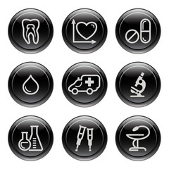 Black button for icon 12