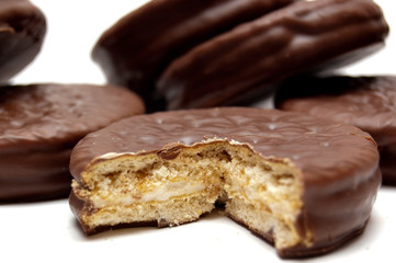 Close-up of chocolate cookie