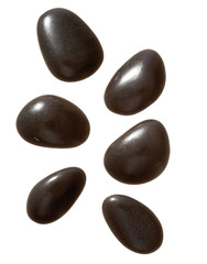 black massage stones