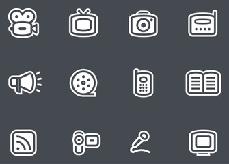 Media - Vector Icons Set