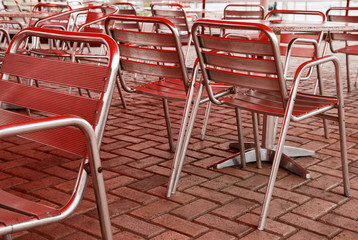 Chairs in cafe