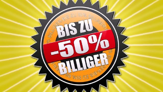 bis zu 50% billiger
