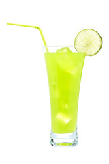 Lime juice with a slice