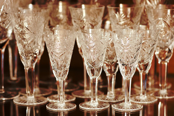 crystal glasses