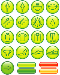 Vector Icons Set - Shopping Center
