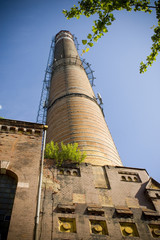 chimney in old power station