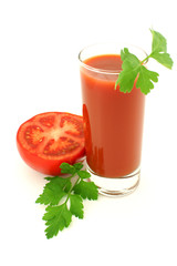 Tomatoes and juice.