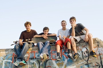 young boys at concrete park © michaeljung