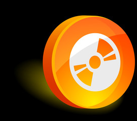 CD/DVD 3d icon. Vector illustration.