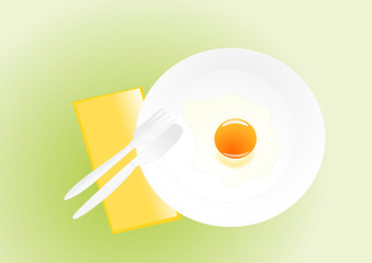 spiegelei illustration