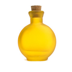 old yellow bootle with water inside