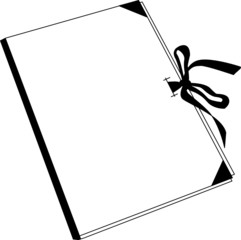 Obraz premium Mappe weiß