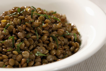 close up with  lentil