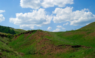 Fototapeta premium Hills of the Ural mountains