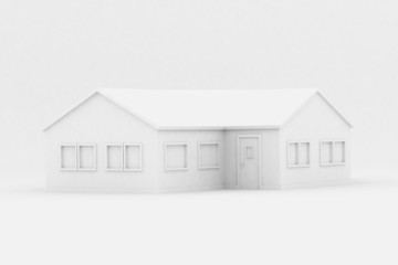 Render of a one floor house