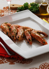 Gamberoni in guazzetto - Secondi di pesce della Toscana