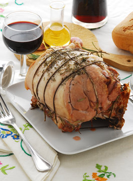 Vino chianti con arista alla fiorentina - Secondi della Toscana