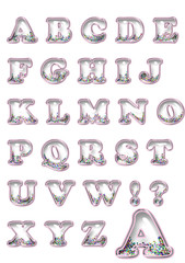 glass font