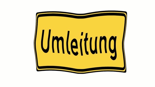 Fahne Umleitung