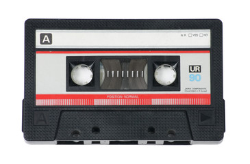 Audio Cassette Tape on White