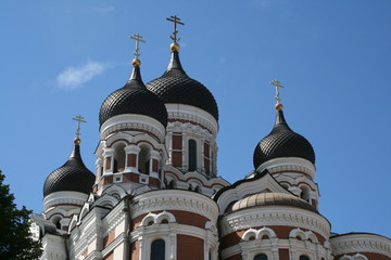 Fototapeta na wymiar Aleksander Newski Kathedrale w Tallinie