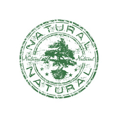 Natural rubber stamp