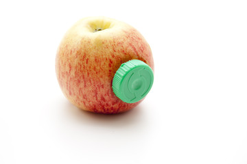 Apfel mit Deckel