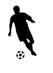 Plakat footballeur