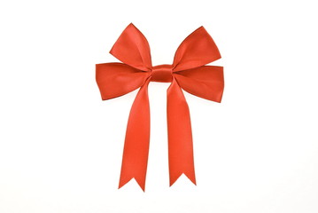 Red bow for design